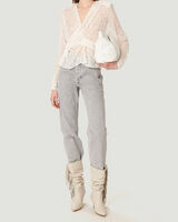 LENY DRAPE FRONT LEOPARD PRINT TOP image number null
